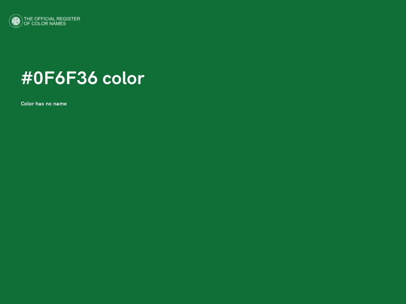 #0F6F36 color image