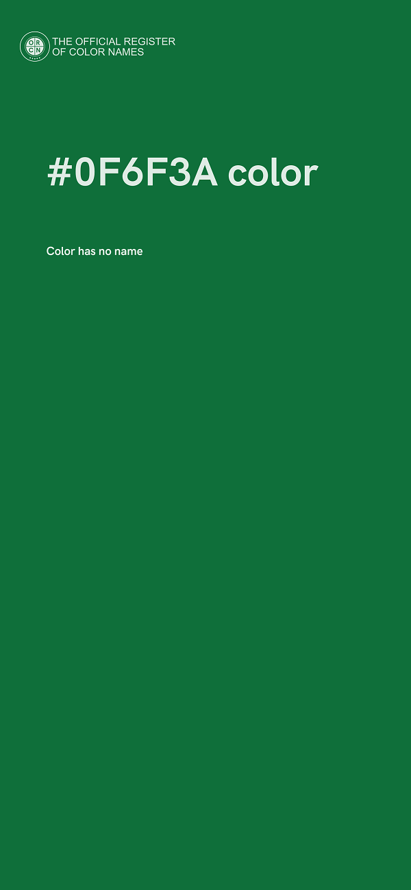 #0F6F3A color image