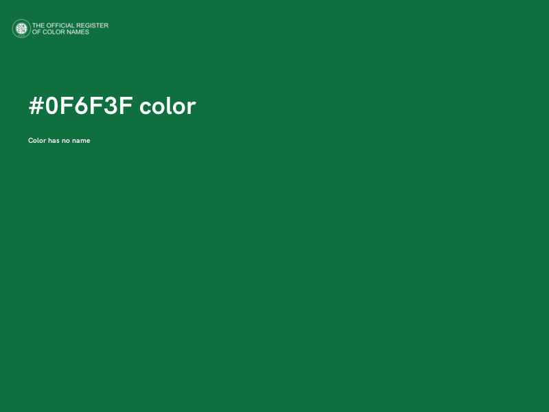 #0F6F3F color image