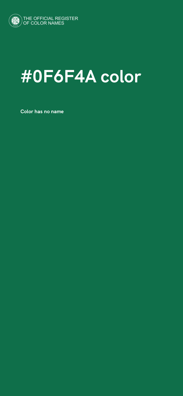 #0F6F4A color image
