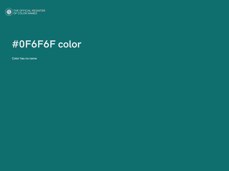 #0F6F6F color image