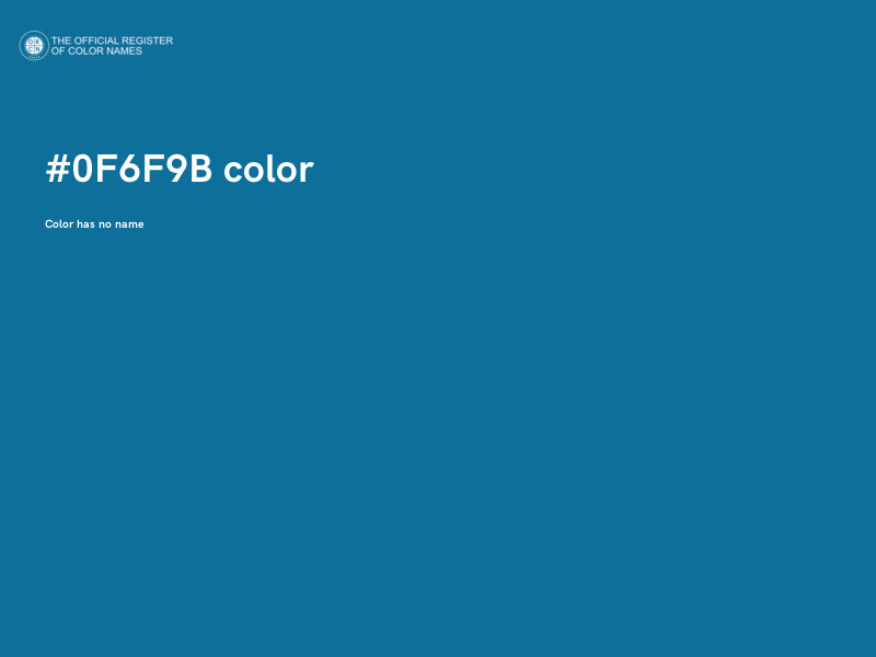 #0F6F9B color image