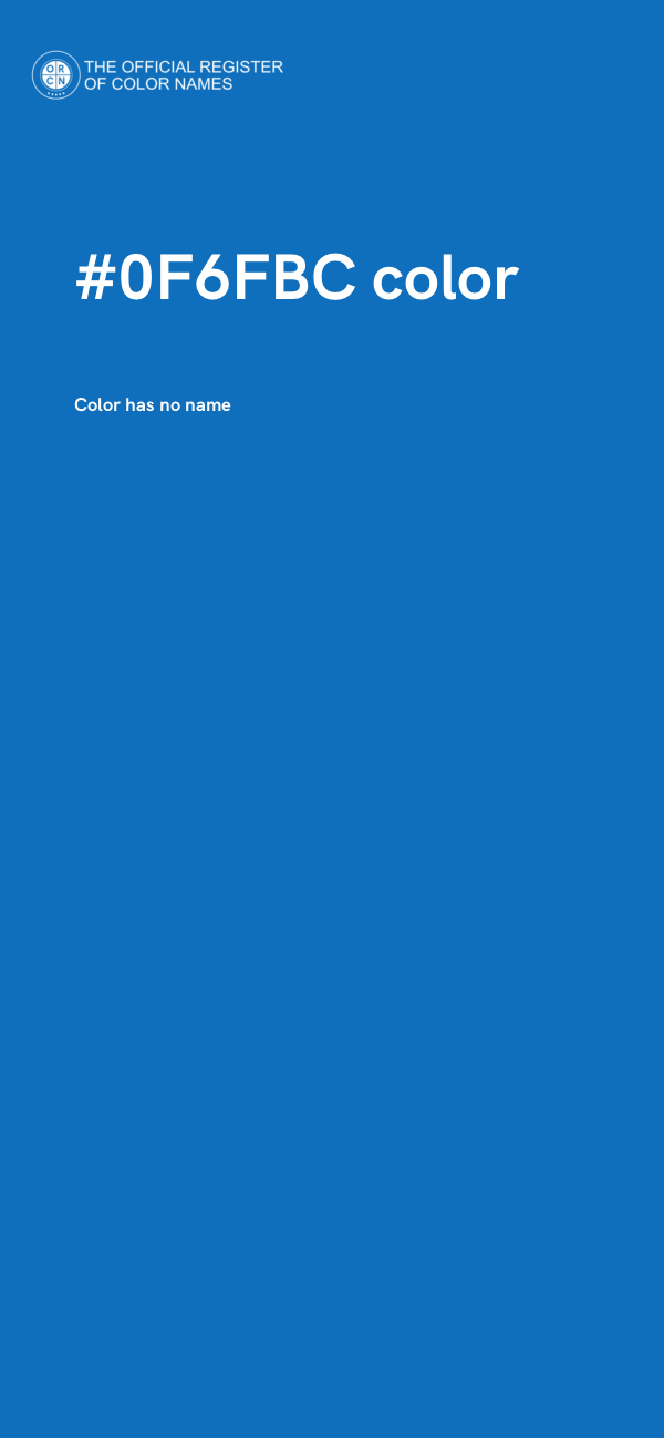 #0F6FBC color image