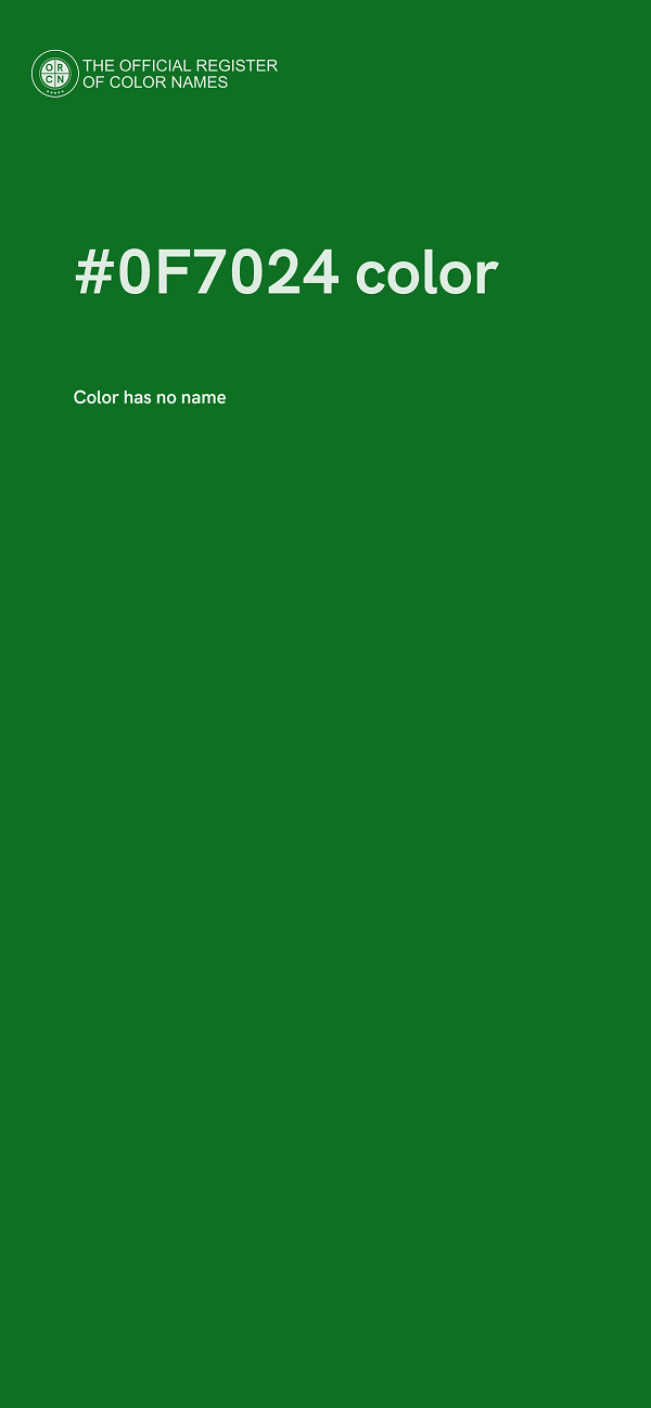 #0F7024 color image