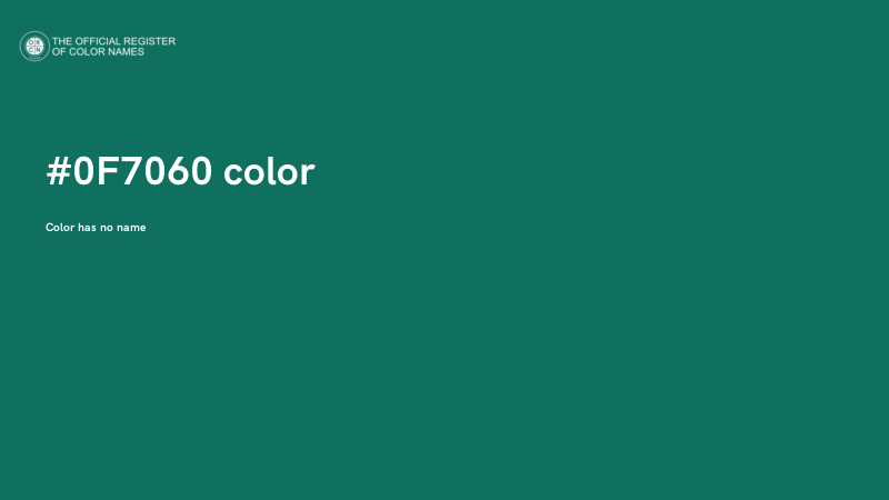 #0F7060 color image