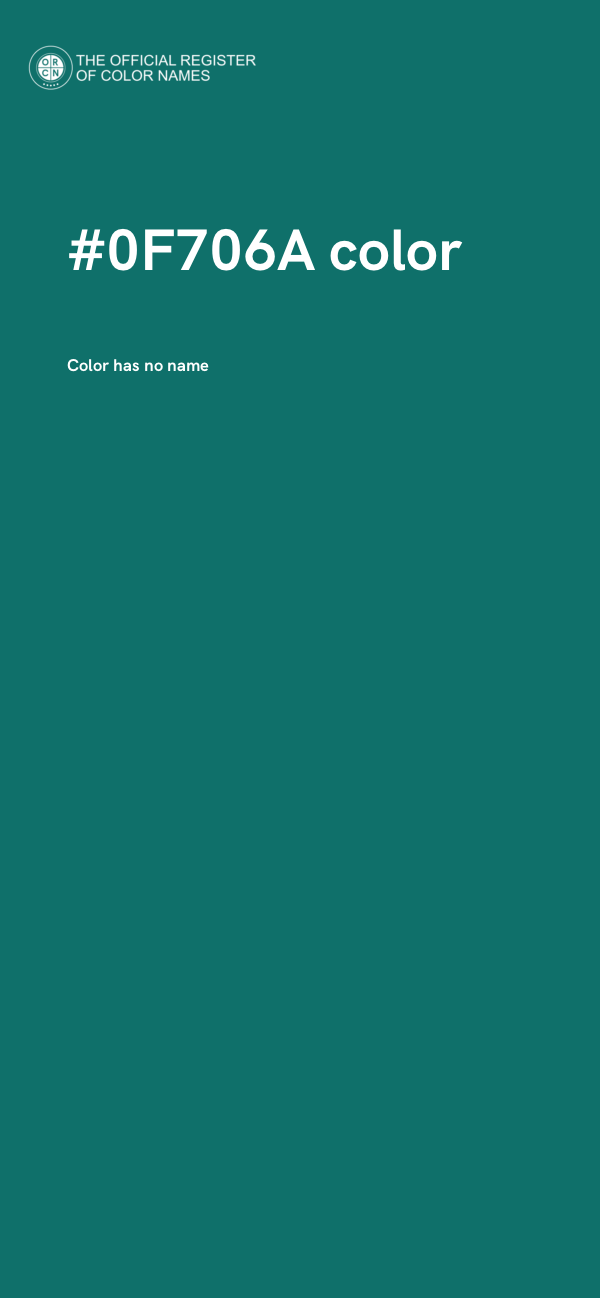 #0F706A color image