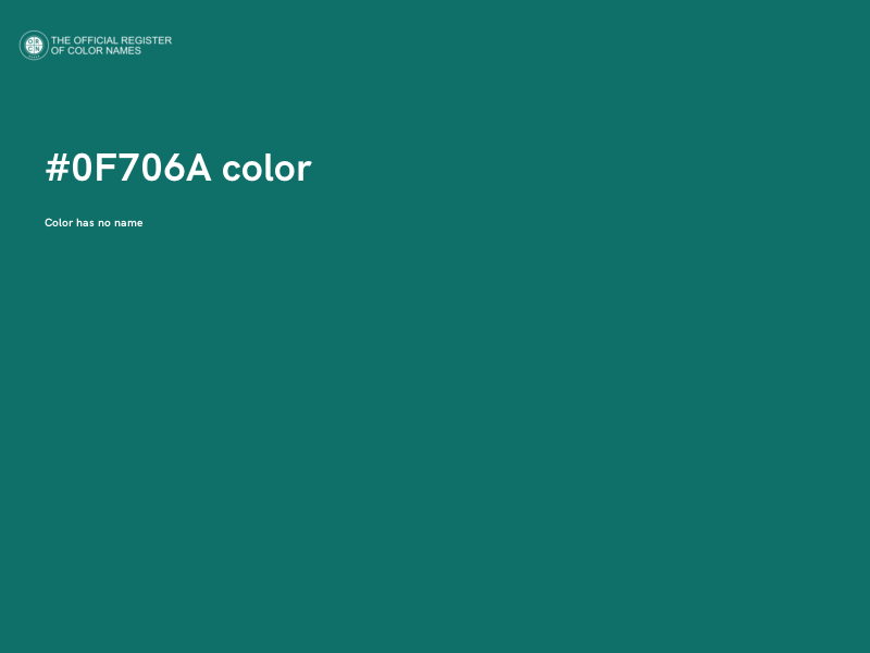 #0F706A color image