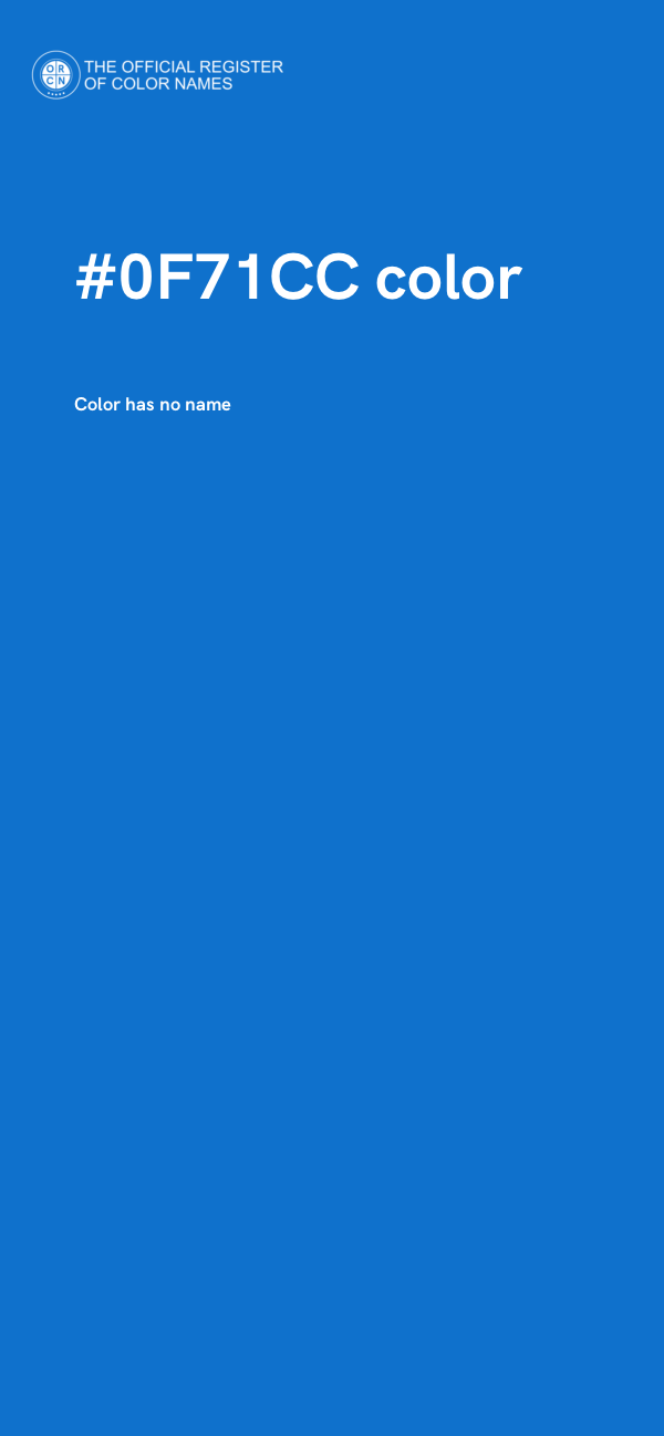 #0F71CC color image