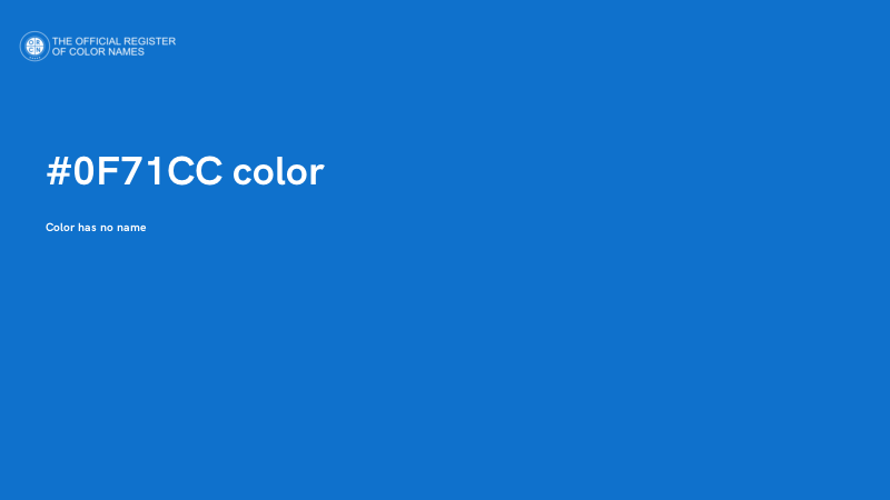 #0F71CC color image