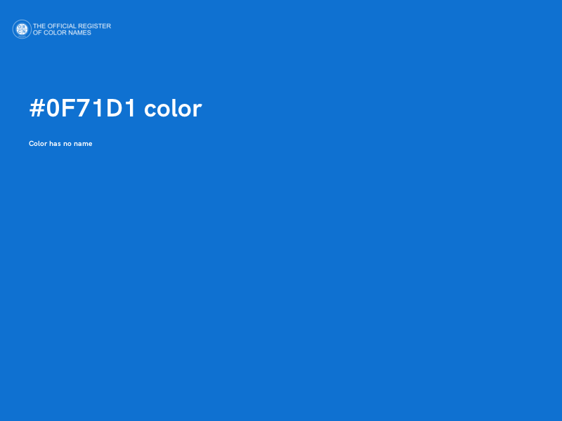 #0F71D1 color image