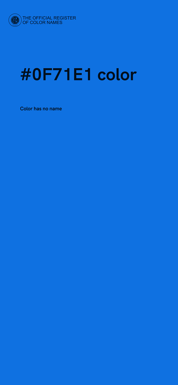 #0F71E1 color image