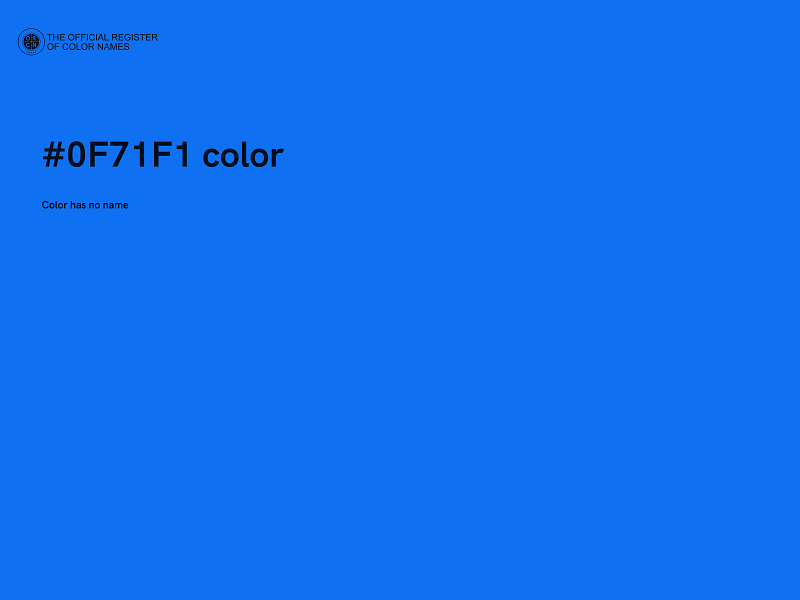 #0F71F1 color image