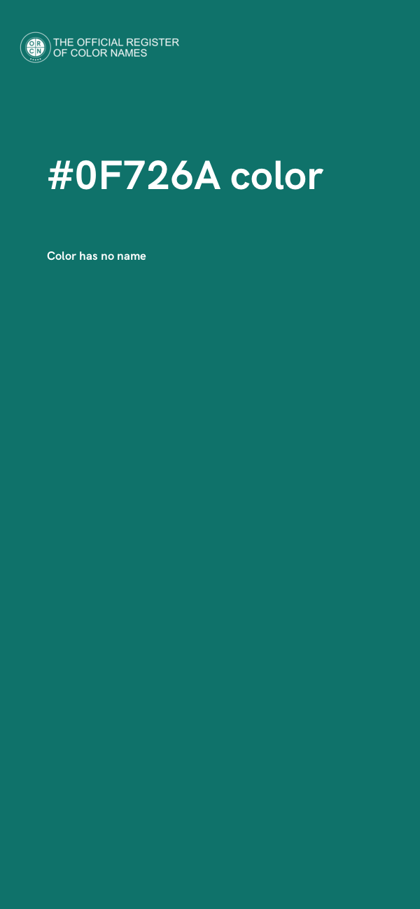#0F726A color image