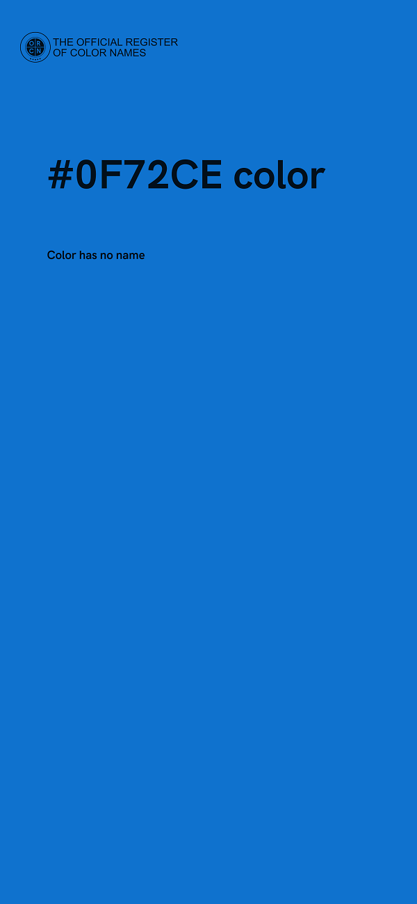 #0F72CE color image