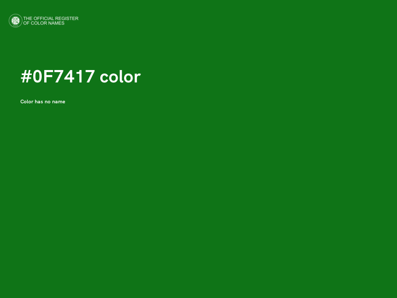#0F7417 color image