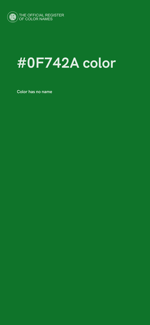 #0F742A color image