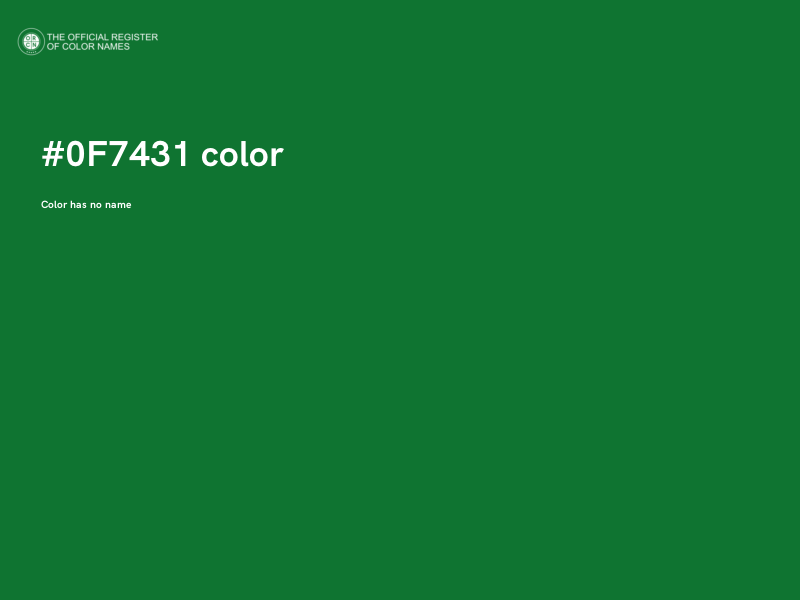 #0F7431 color image