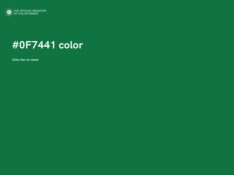 #0F7441 color image
