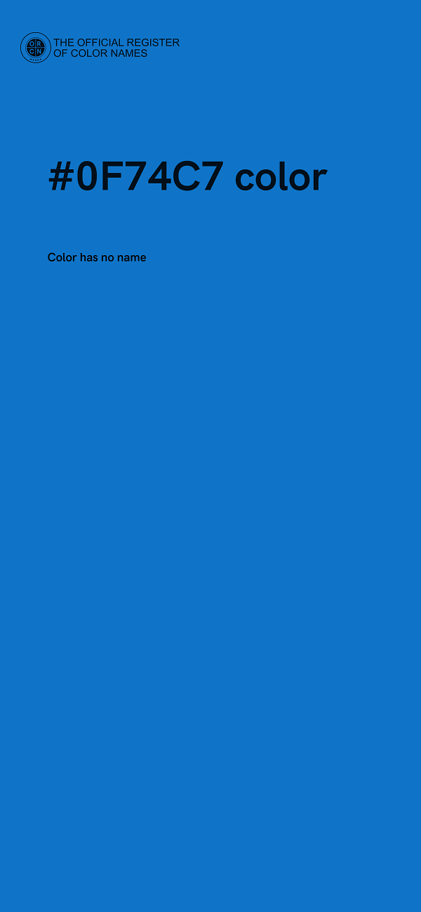 #0F74C7 color image