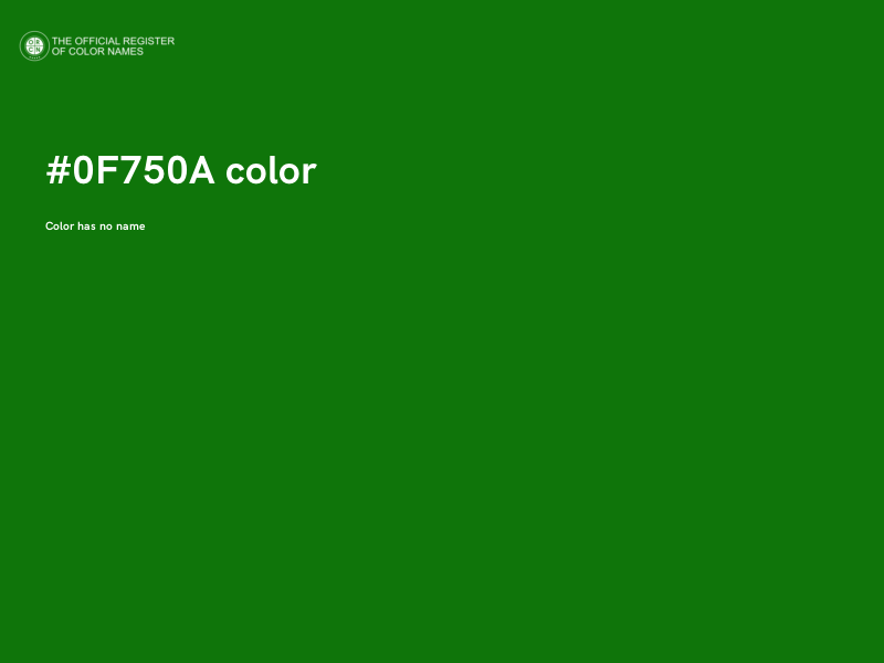 #0F750A color image