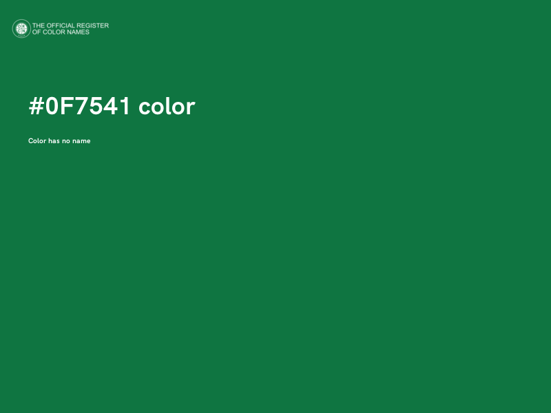 #0F7541 color image