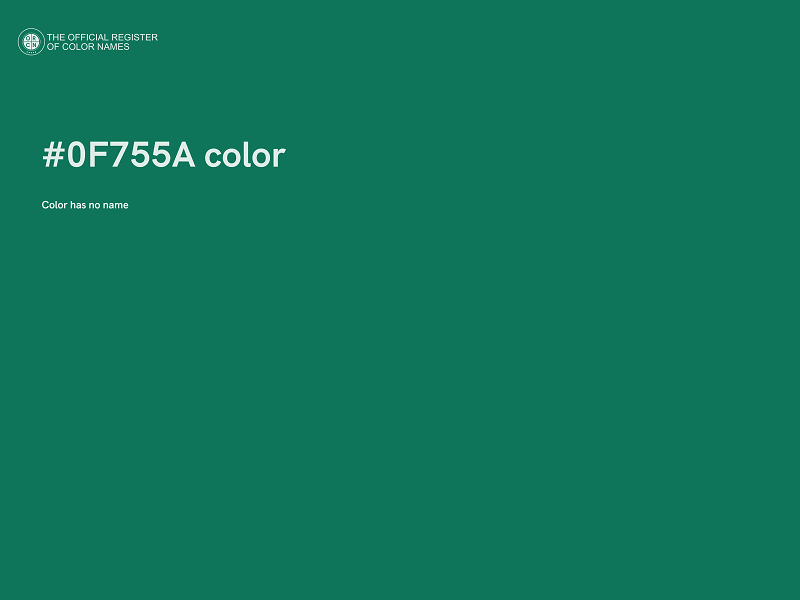 #0F755A color image