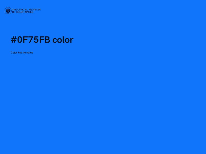 #0F75FB color image