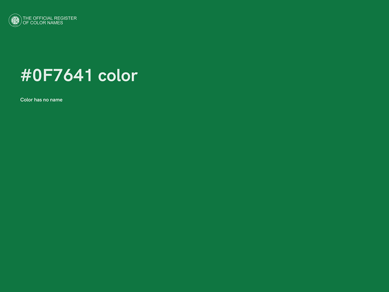 #0F7641 color image