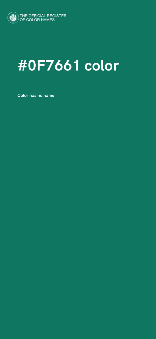 #0F7661 color image