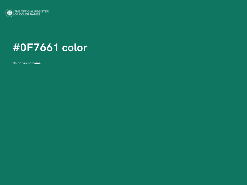 #0F7661 color image