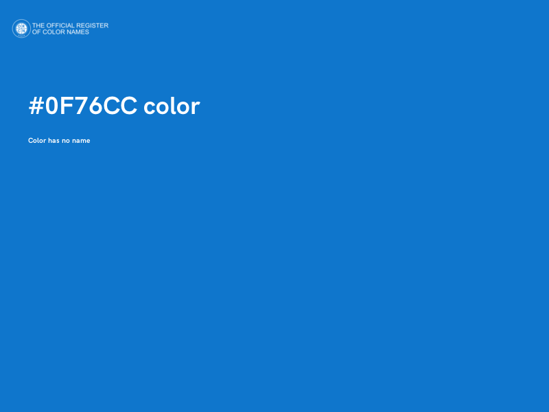 #0F76CC color image