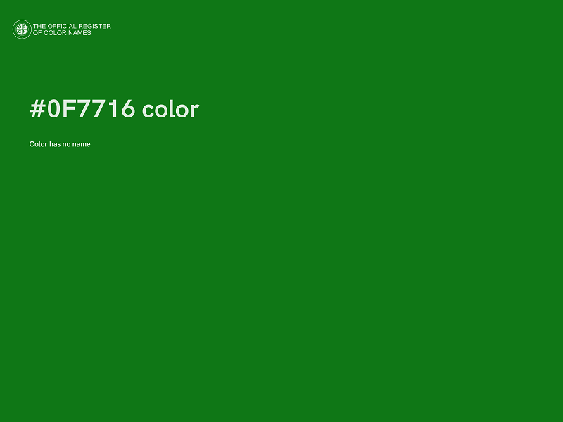 #0F7716 color image