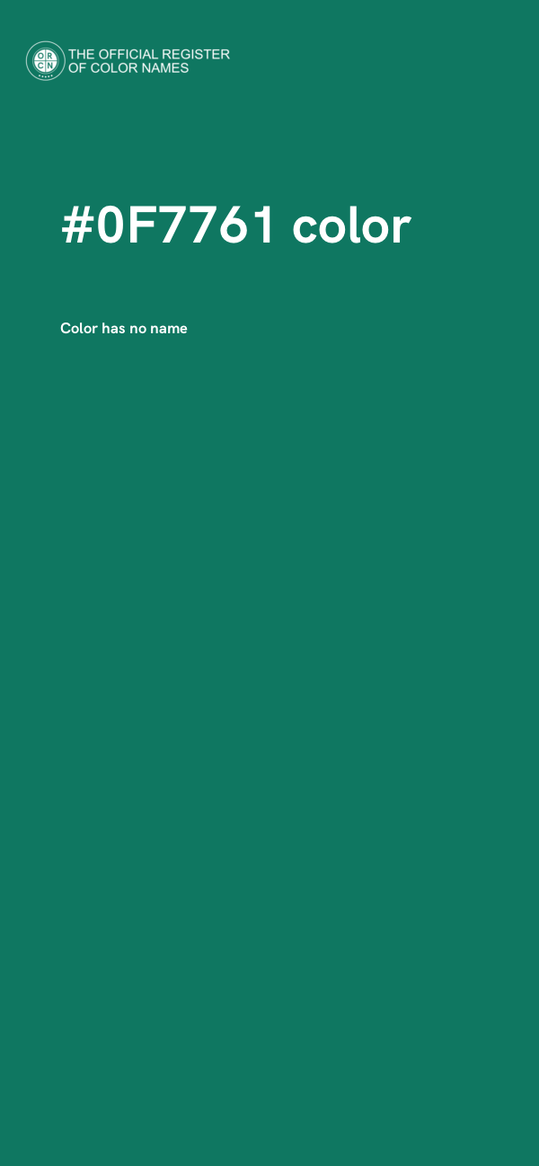 #0F7761 color image