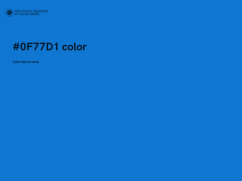 #0F77D1 color image