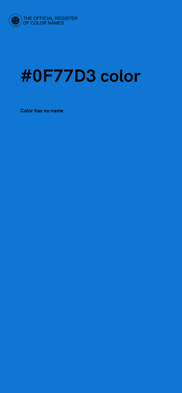 #0F77D3 color image