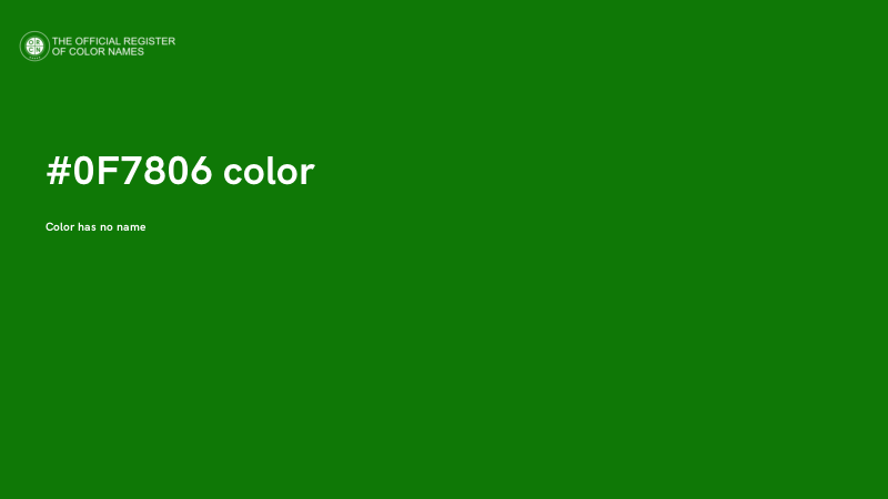 #0F7806 color image