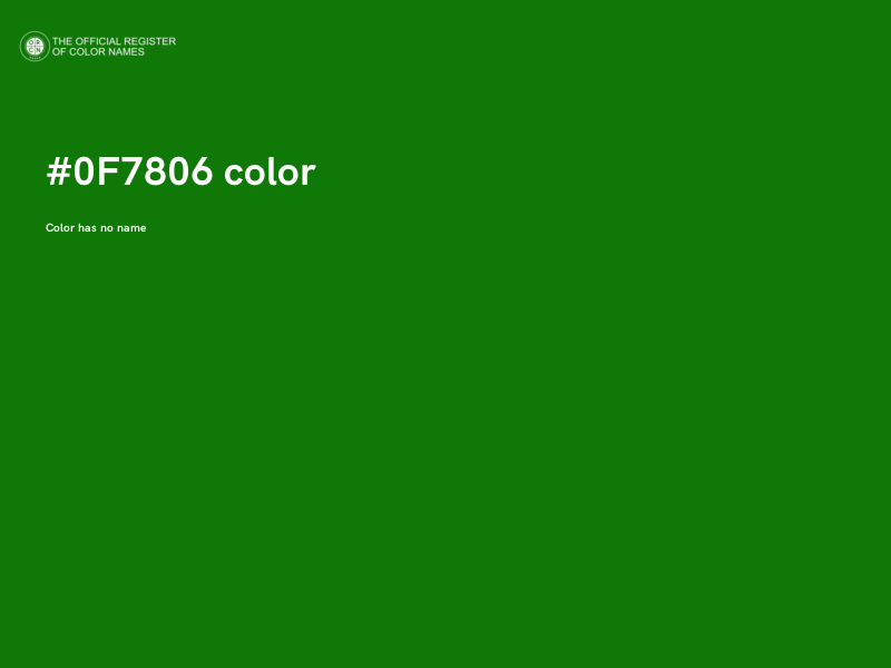 #0F7806 color image