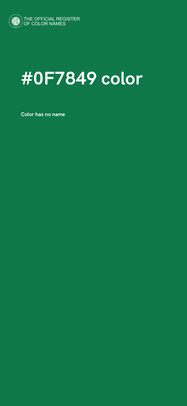 #0F7849 color image