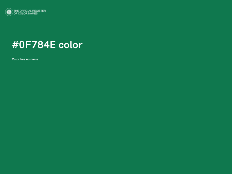 #0F784E color image