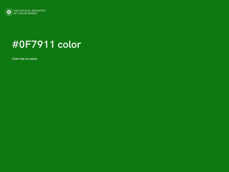 #0F7911 color image