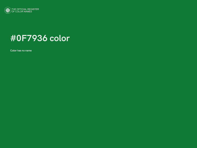 #0F7936 color image