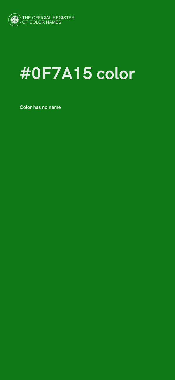 #0F7A15 color image