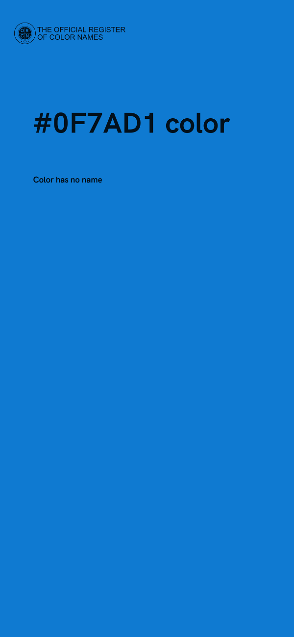 #0F7AD1 color image
