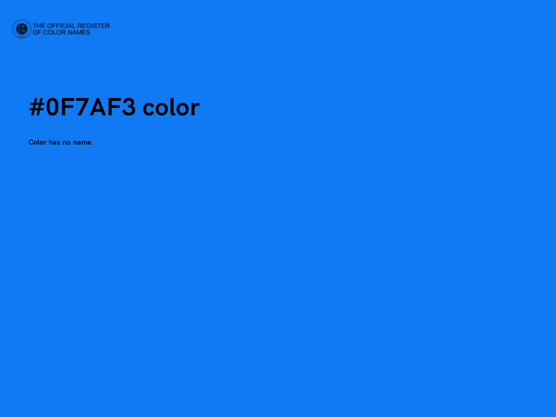 #0F7AF3 color image