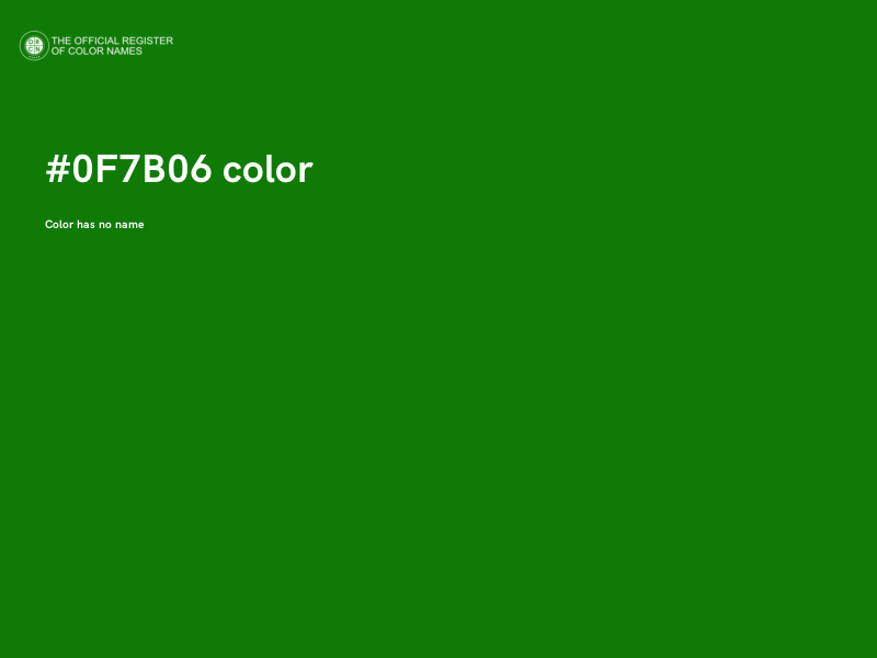 #0F7B06 color image