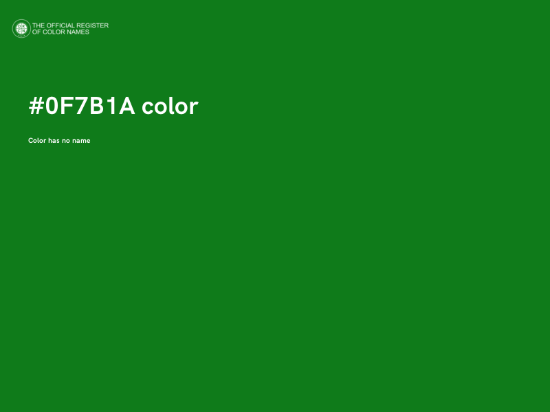 #0F7B1A color image