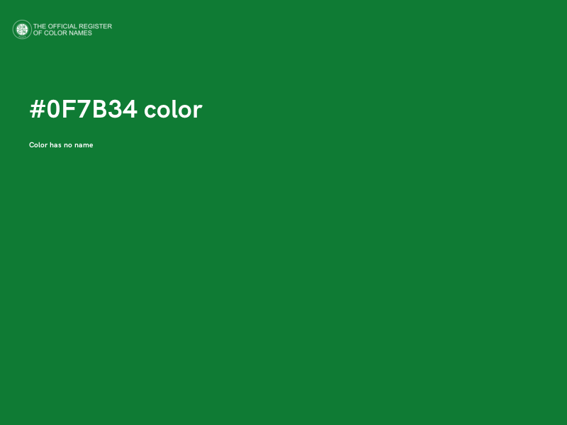 #0F7B34 color image