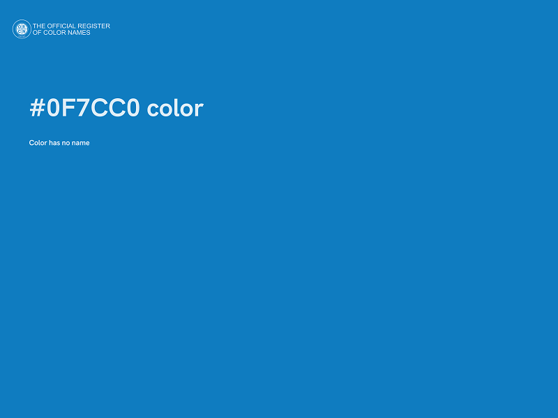 #0F7CC0 color image