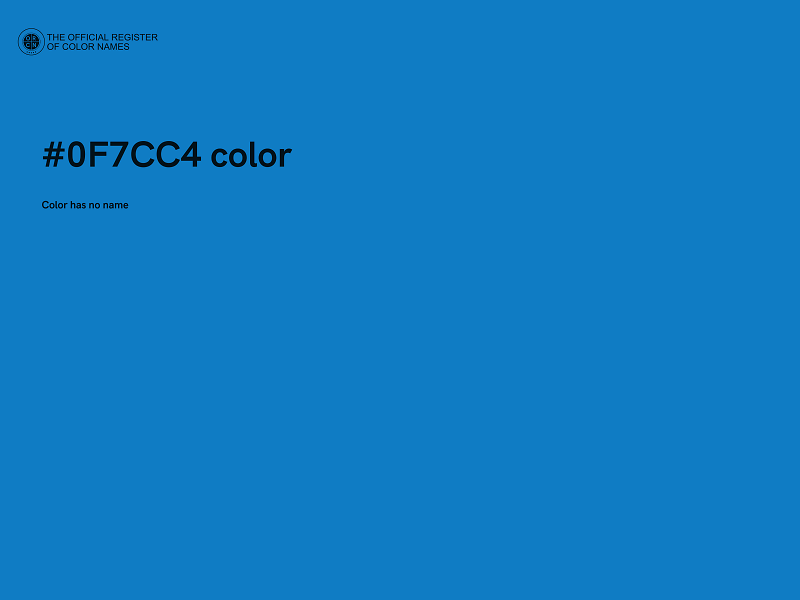 #0F7CC4 color image