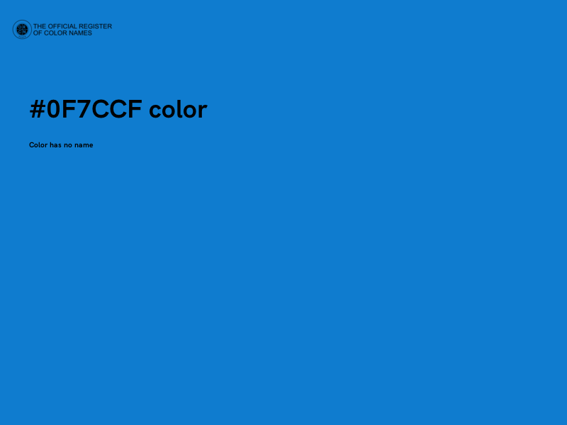 #0F7CCF color image